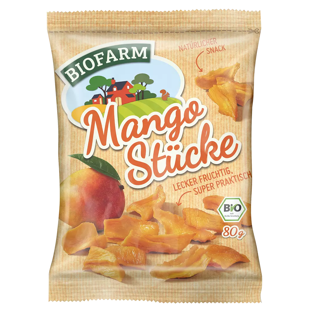 Mango Stücke Bio, getrocknet